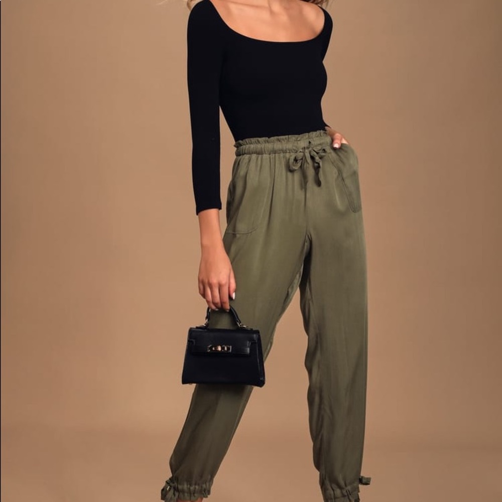 The Lulus Sebastian Olive Green Pants
